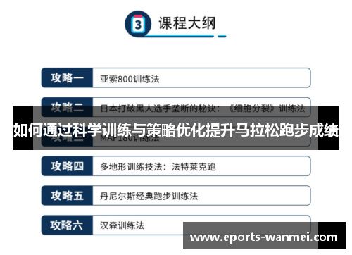 如何通过科学训练与策略优化提升马拉松跑步成绩